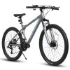 A26251 26 Inch Mountain Bike,21 Speed with High-Carbon Steel Frame Bike for Adults,Dual Disc Brake Mountain Bicycle for Men Womens Adult Bicycle