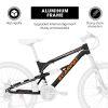 A26207 26 Inch Steel Frame Shock Fork Plus Shock Absorber 21-speed Unisex Mountain Bike