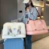 Travel bag, large capacity women's fitness bag, luxurious oversized handbag, fashionable and practical compartment design