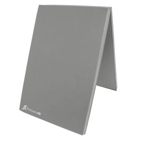 Bi (Option: Fold Folding Exercise Mat 6ft x 2ft  Grey)